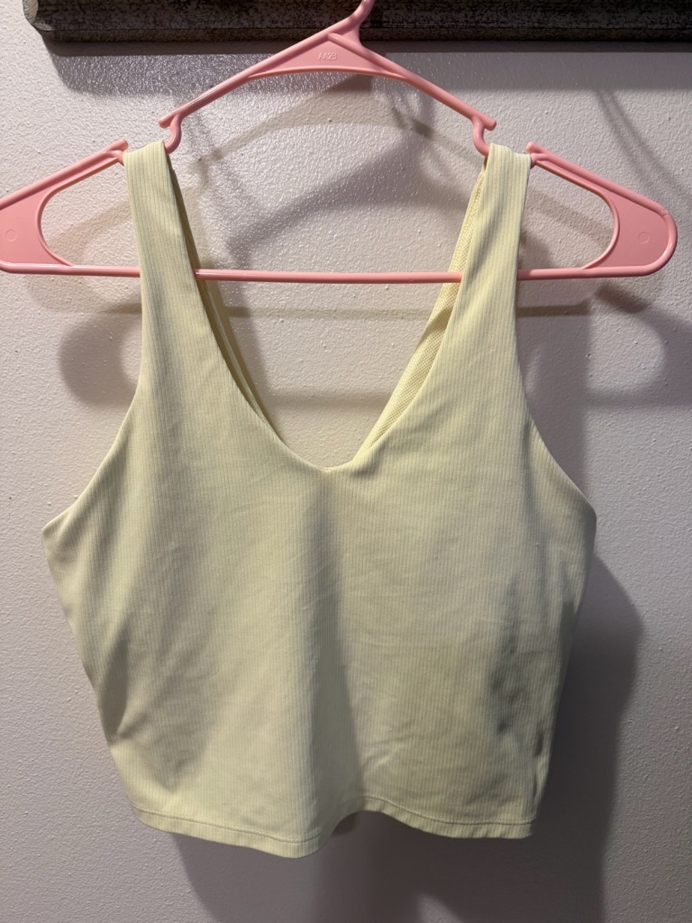 All in Motion Butter Yellow V-Neck Padded Tank Top
